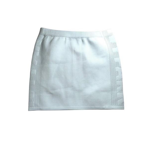 Adidas X Ivy Park Knit Mini Skirt Light Blue Size 2X - Picture 2 of 4